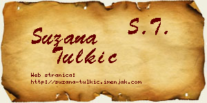 Suzana Tulkić vizit kartica